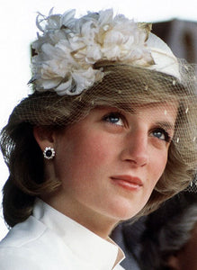 Replica Diana sapphire stud earrings