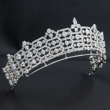 Load image into Gallery viewer, Greville honeycomb replica tiara (platinum plated)