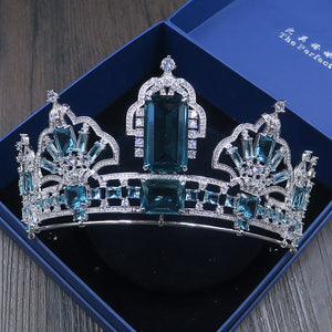 Queen's Brazilian aquamarine tiara replica