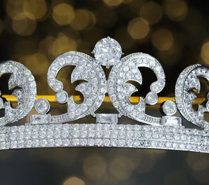 Kate's Cartier Halo platinum-plated tiara replica (platinum plated)