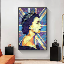 Load image into Gallery viewer, Young Queen Union Jack wall art