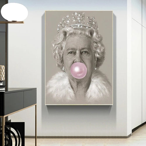 Bubblegum Queen canvas print