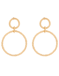Duchess of Cambridge's Accessorize twist circle hoop earrings