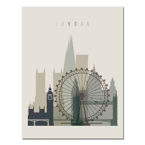 Retro London print