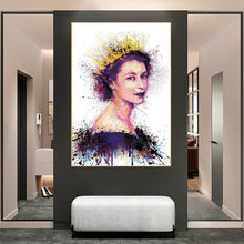 Load image into Gallery viewer, Queen graffiti spray paint wall art