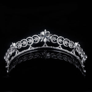 Queen Mother's Teck crescent tiara replica (platinum palted)