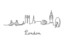 Load image into Gallery viewer, London skyline print