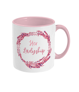 Pink 'Her Ladyship' two-tone mug