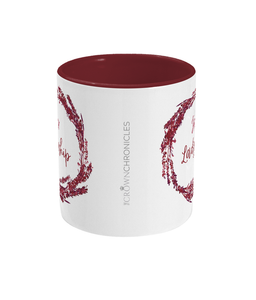 Burgundy 'Her Ladyship' two-tone mug