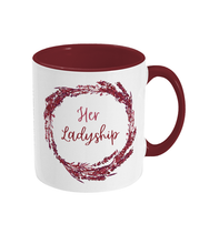 Load image into Gallery viewer, Burgundy &#39;Her Ladyship&#39; two-tone mug
